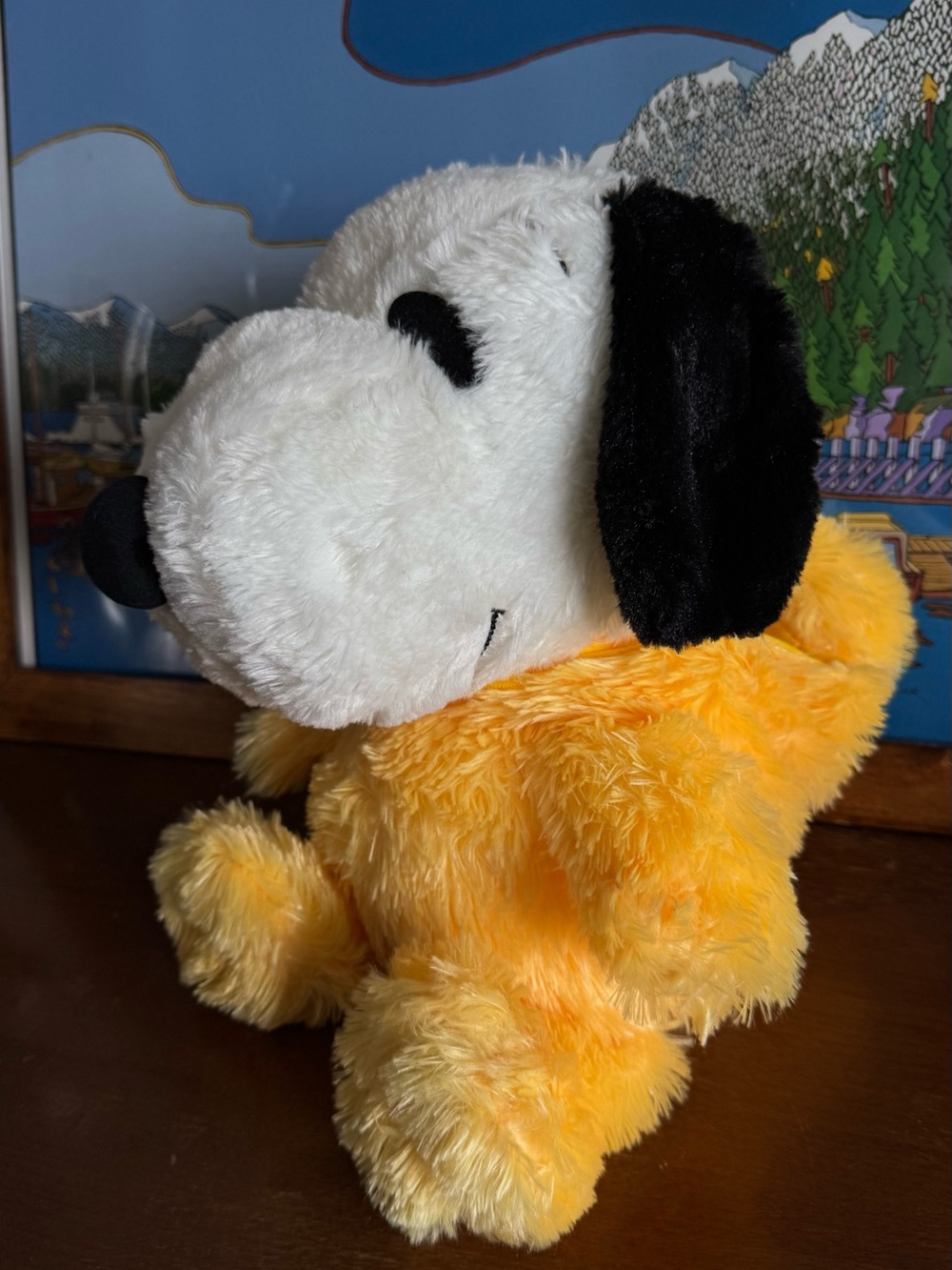 Snoopy wearing Woodstock costume plush toy